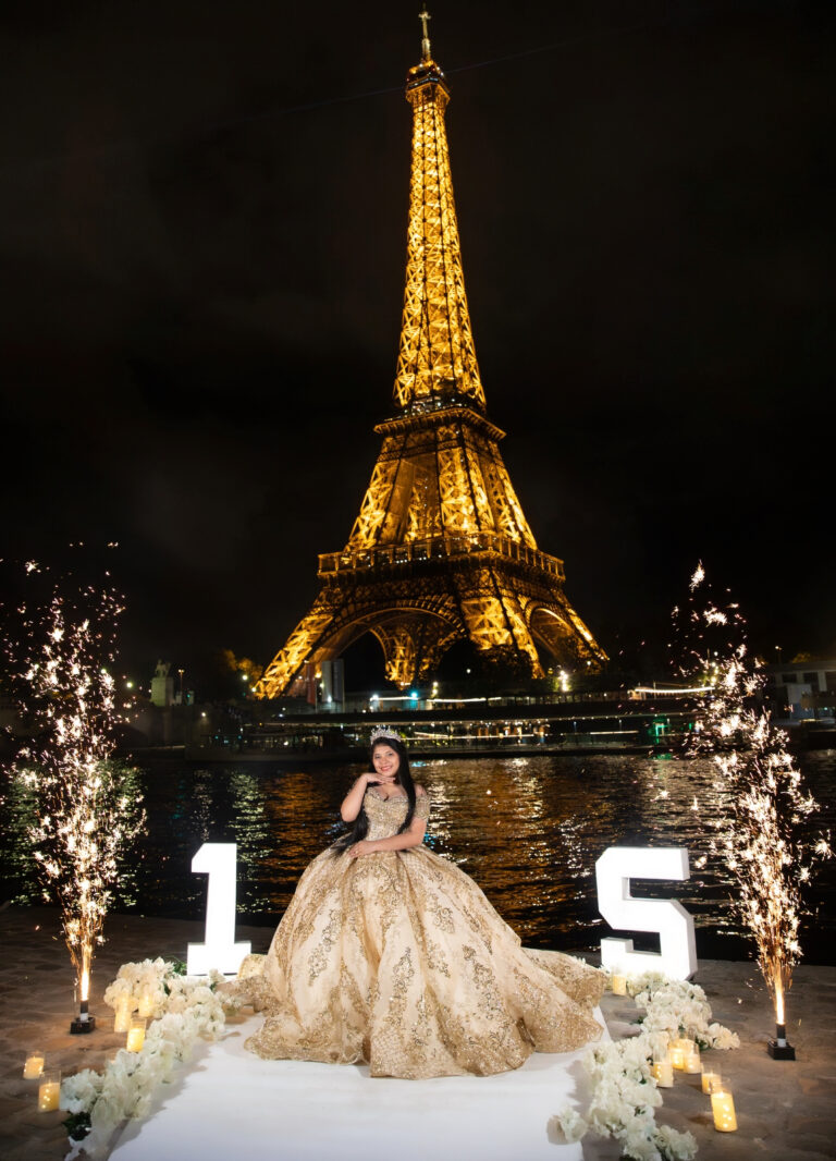 Fotos de quinceañera con un fotógrafo latino en paris